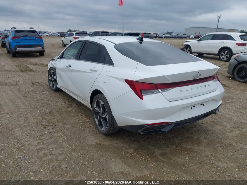 Vin: kmhln4ag3mu065307, lot: 2957065, hyundai elantra sel 20213
