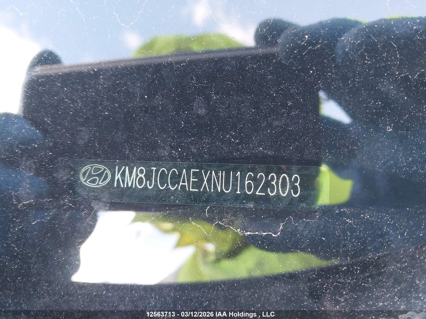 2022 Hyundai Tucson Preferred Awd With Trend Package VIN: KM8JCCAEXNU162303 Lot: 12563713