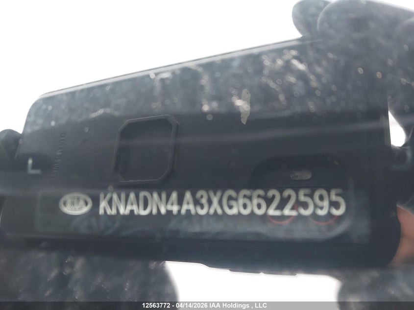 2016 Kia Rio VIN: KNADN4A3XG6622595 Lot: 12563772