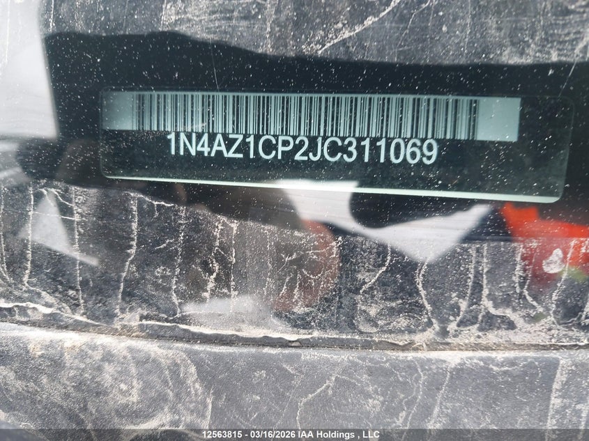 2018 Nissan Leaf S/Sl/Sv VIN: 1N4AZ1CP2JC311069 Lot: 12563815