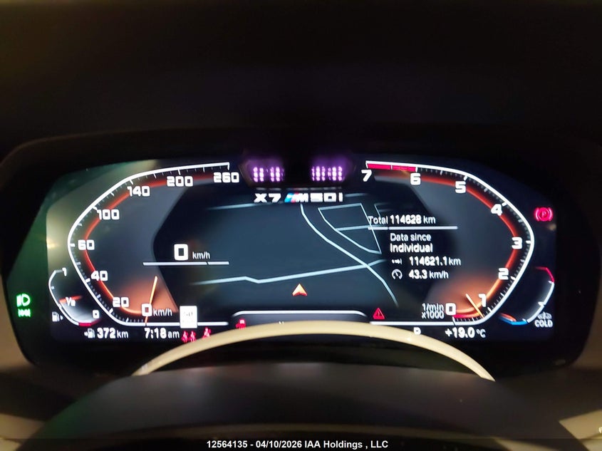 2022 BMW X7 M50I VIN: 5UXCX6C01N9L60449 Lot: 12564135