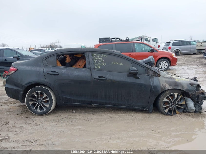 2013 Honda Civic Lx VIN: 2HGFB2F5XDH014283 Lot: 12564200