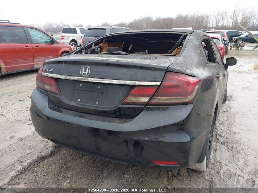 2013 Honda Civic Lx VIN: 2HGFB2F5XDH014283 Lot: 12564200