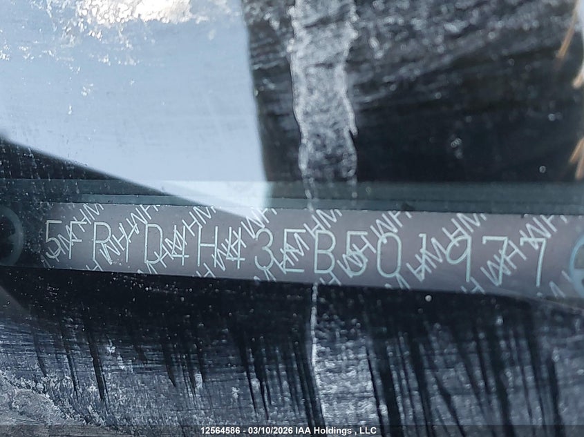 2014 Acura Mdx Technology VIN: 5FRYD4H43EB501977 Lot: 12564586