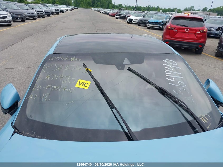 2020 Porsche Taycan Turbo/Turbo S VIN: WP0AC2Y16LSA71980 Lot: 12564740