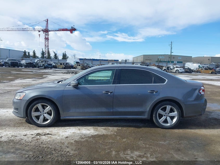 2012 Volkswagen Passat 2.5 2.5l Se Grey Lot 111012564905 Vin 1VWBP7A35CC066078