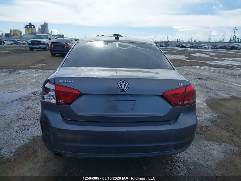 2012 Volkswagen Passat 2.5 2.5l Se Grey Lot 111012564905 Vin 1VWBP7A35CC066078