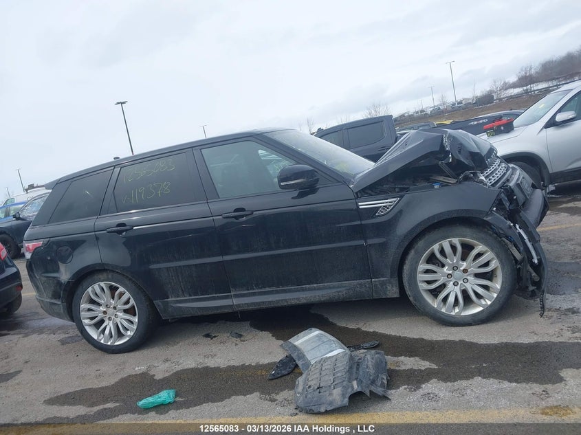 2016 Land Rover Range Rover Sport Diesel Td6 Hse VIN: SALWR2KF3GA119378 Lot: 12565083
