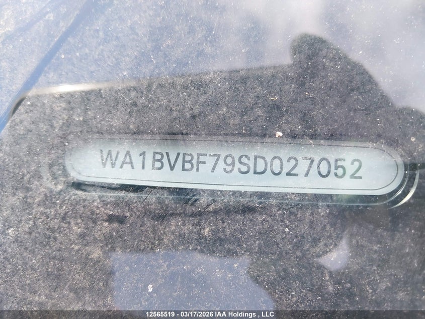 2025 Audi Q7 VIN: WA1BVBF79SD027052 Lot: 12565519