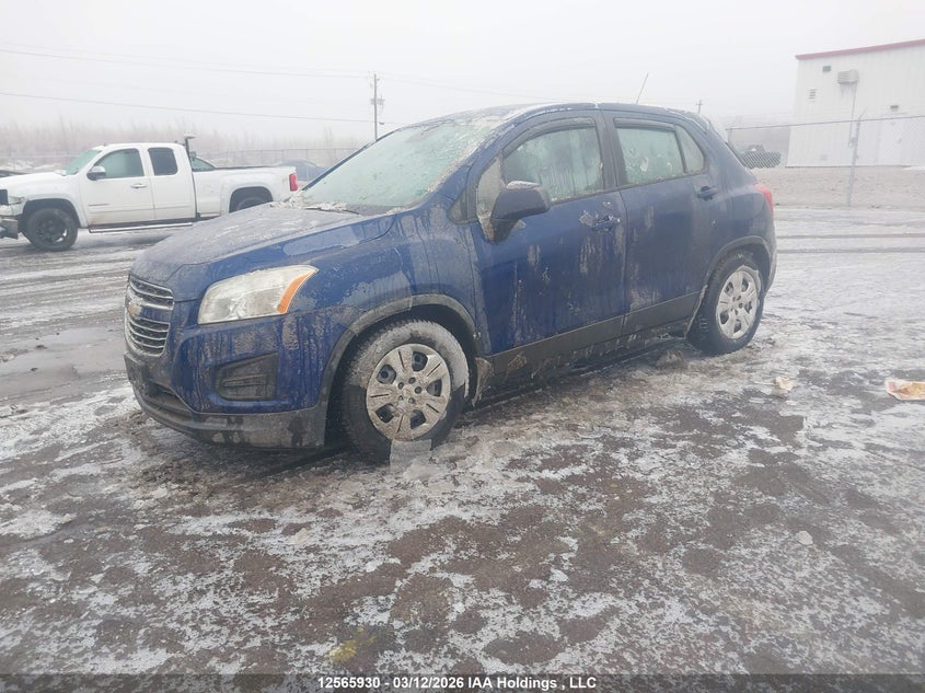 Vin: 3gncjksb5gl128890, lot: 2959634, chevrolet trax ls 20162