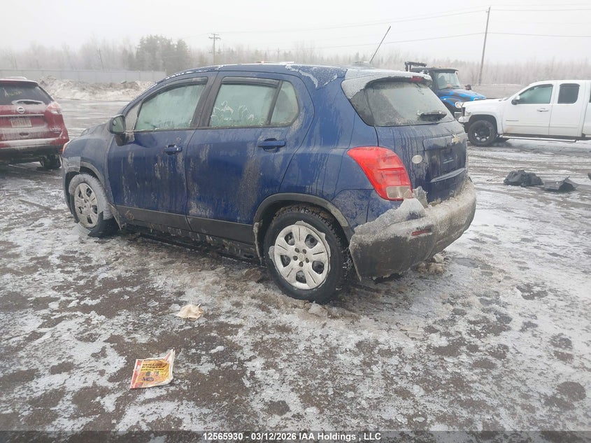 Vin: 3gncjksb5gl128890, lot: 2959634, chevrolet trax ls 20163