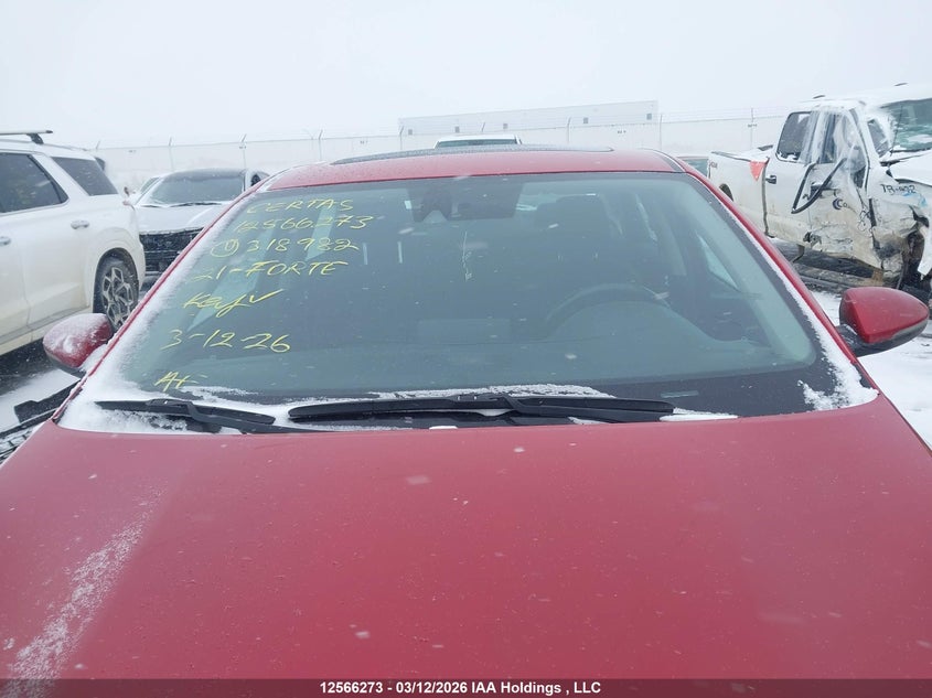 2021 Kia Forte Ex VIN: 3KPF54AD6ME318982 Lot: 12566273