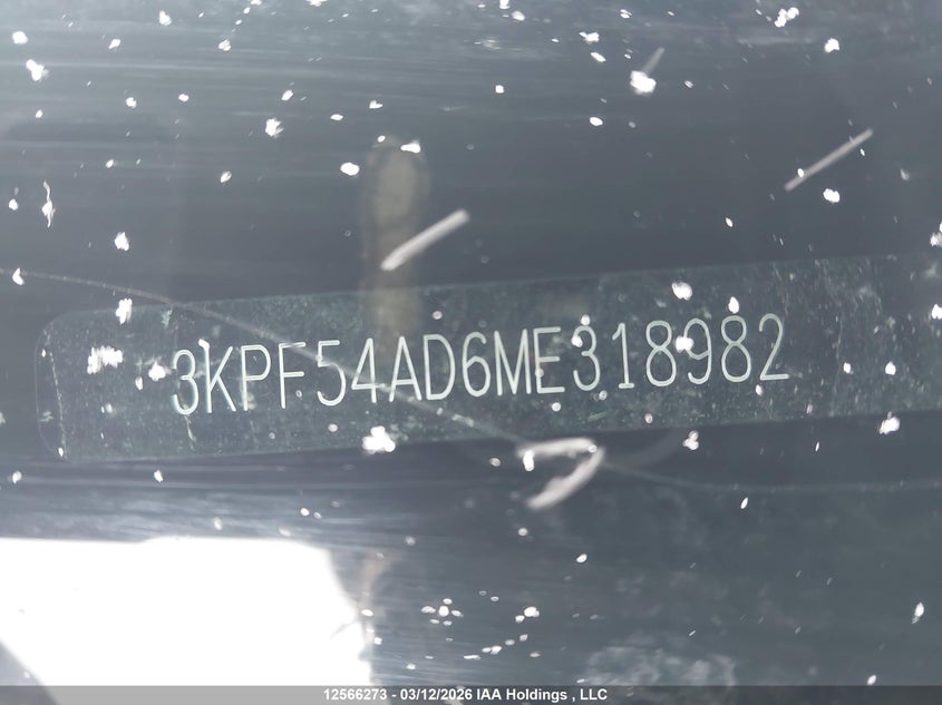 2021 Kia Forte Ex VIN: 3KPF54AD6ME318982 Lot: 12566273