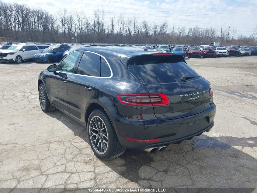 Vin: wp1ab2a54flb54012, lot: 2960187, porsche macan s 20153