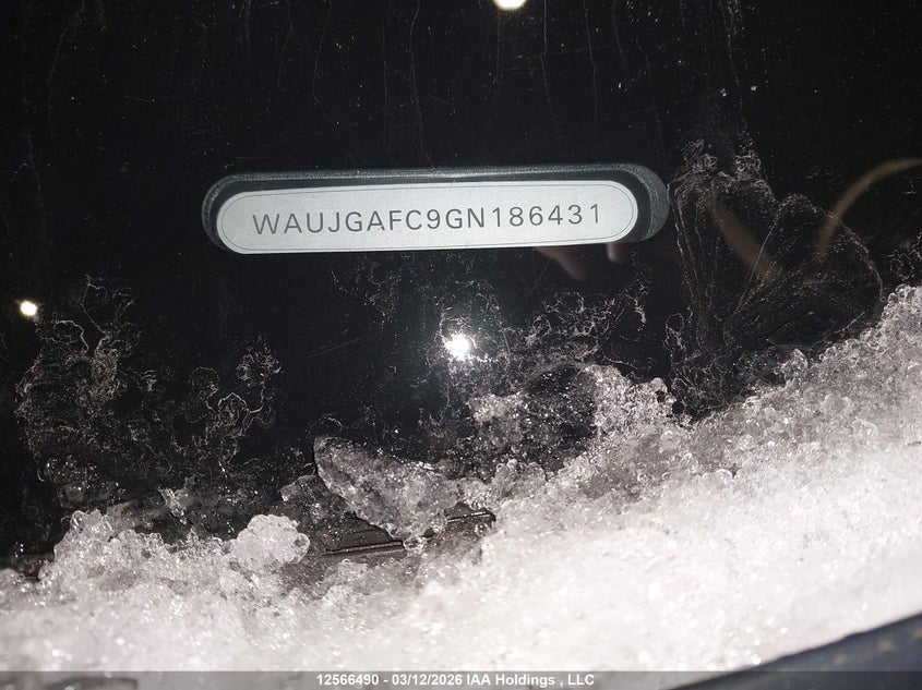 2016 Audi A6 3.0T Progressiv/3.0T Technik VIN: WAUJGAFC9GN186431 Lot: 12566490