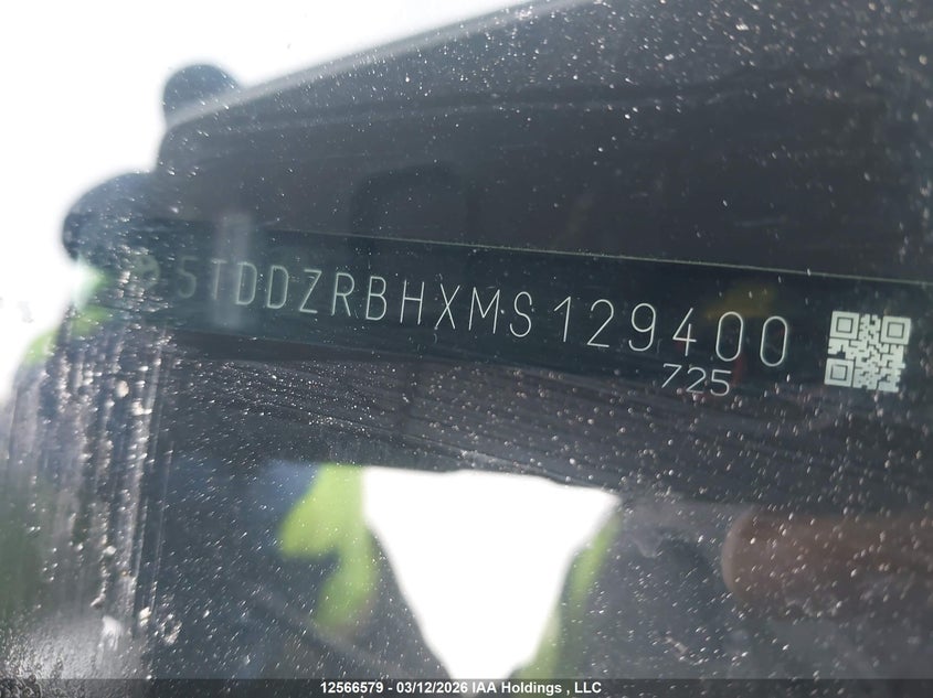 2021 Toyota Highlander Limited/Platinum VIN: 5TDDZRBHXMS129400 Lot: 12566579