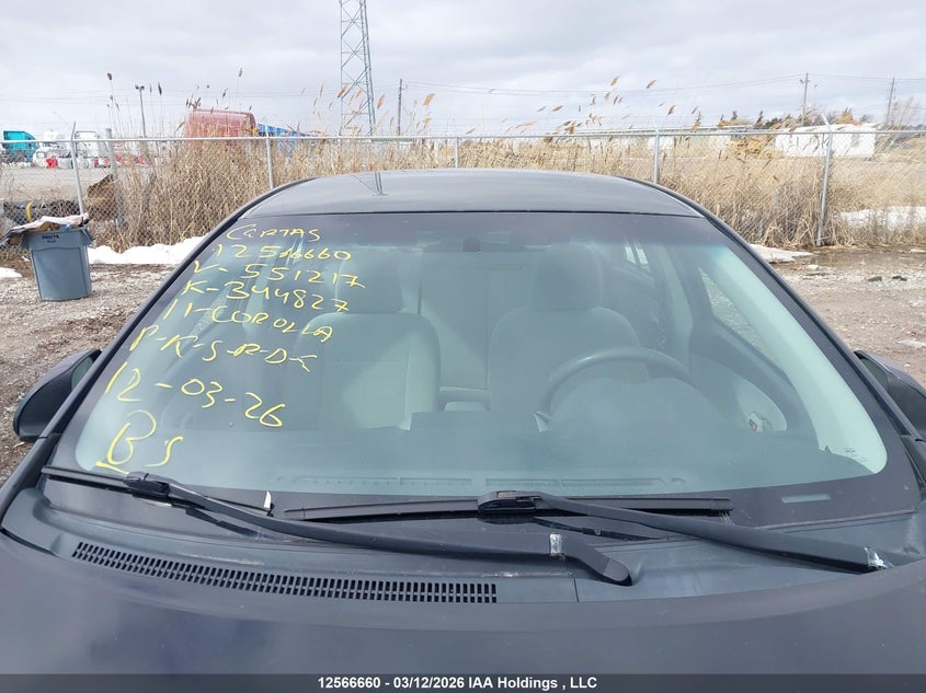 2011 Toyota Corolla S/Le VIN: 2T1BU4EE3BC551217 Lot: 12566660