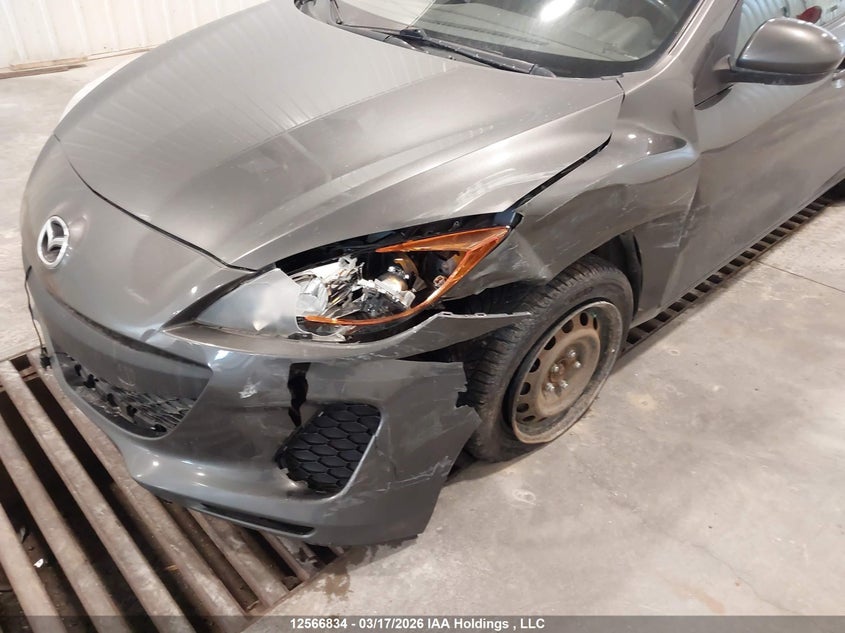 2012 Mazda 3 2.0 Azda3 Gs Grey Lot 111012566834 Vin JM1BL1VF4C1520185