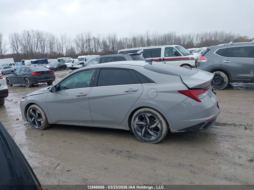 2022 Hyundai Elantra Ultimate Ivt With Tech Package With Two-Tone Interior VIN: KMHLN4AG5NU249133 Lot: 12566886