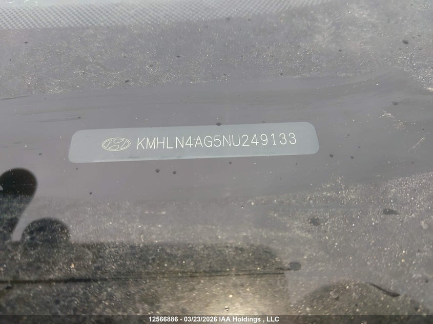 2022 Hyundai Elantra Ultimate Ivt With Tech Package With Two-Tone Interior VIN: KMHLN4AG5NU249133 Lot: 12566886