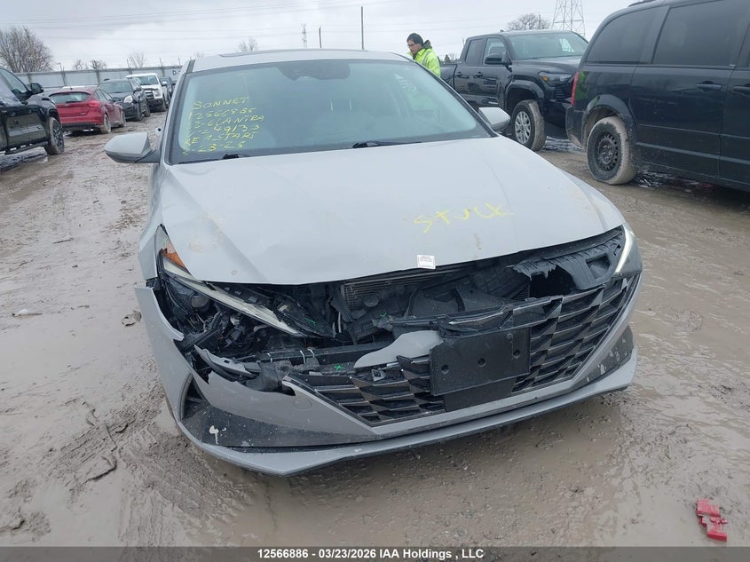 2022 Hyundai Elantra Ultimate Ivt With Tech Package With Two-Tone Interior VIN: KMHLN4AG5NU249133 Lot: 12566886