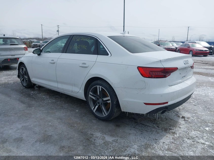 Vin: waucnaf48hn042992, lot: 2960846, audi a4 20173