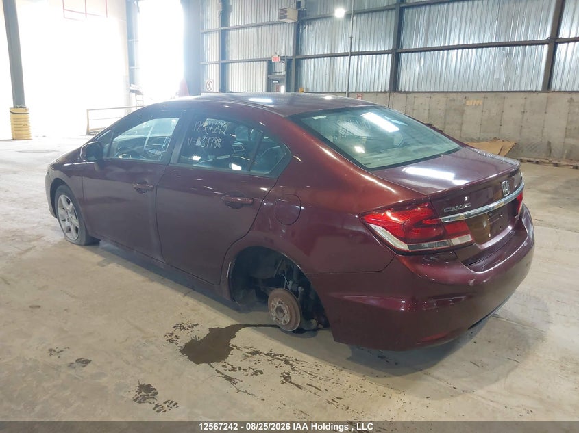 Vin: 2hgfb2e4xdh039788, lot: 2961128, honda civic lx 20133