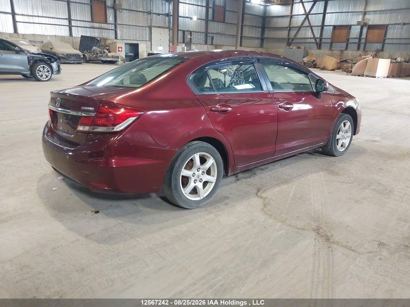 Vin: 2hgfb2e4xdh039788, lot: 2961128, honda civic lx 20134