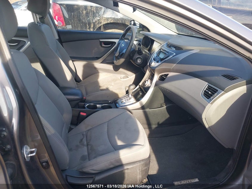 2012 Hyundai Elantra 1.8 Grey Lot 111012567571 Vin 5NPDH4AE7CH109137