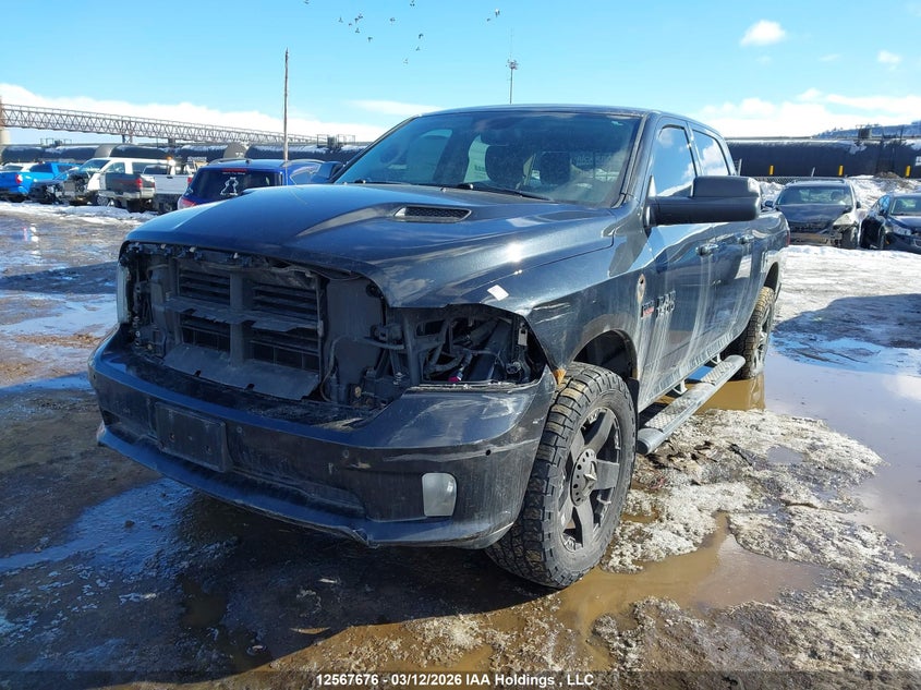 2016 Dodge Ram 1500 5.7 Black Lot 111012567676 Vin 1C6RR7UT7GS121916