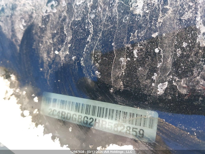 2017 Dodge Grand Caravan Se VIN: 2C4RDGBG2HR582859 Lot: 12567838