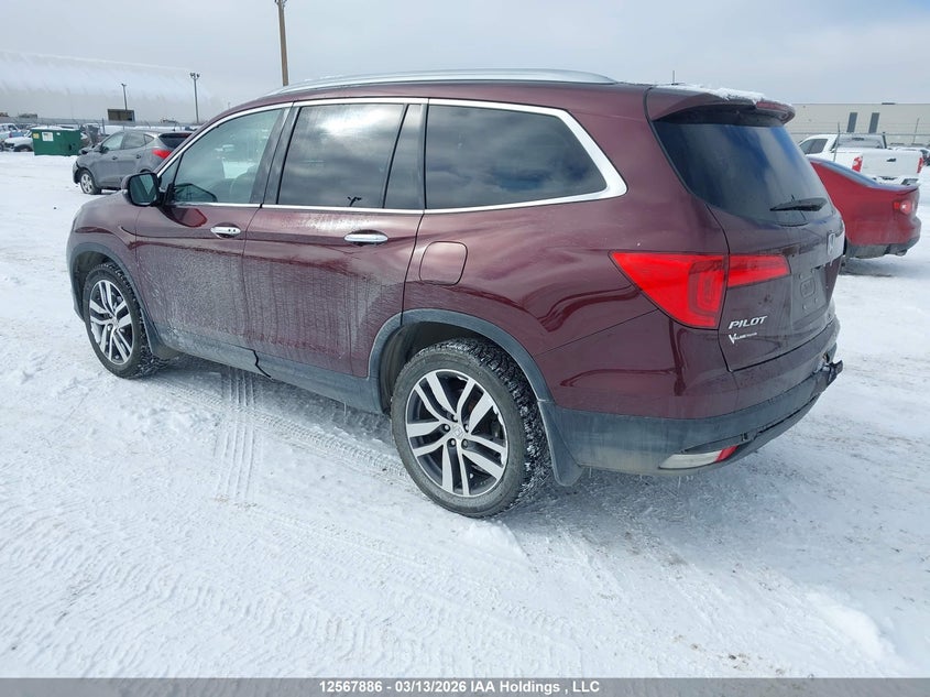 Vin: 5fnyf6h92gb503693, lot: 2961849, honda pilot touring 20163