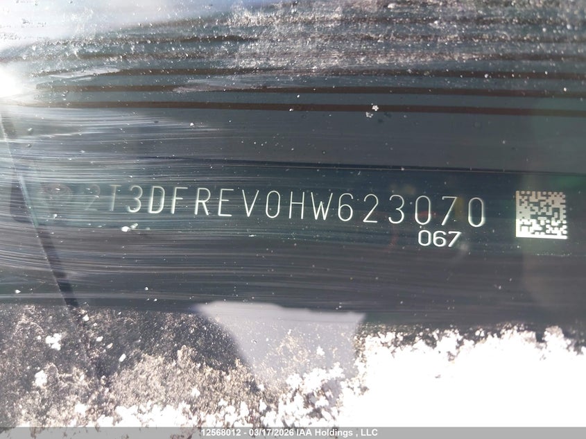 2017 Toyota Rav4 Limited/Se/Platinum VIN: 2T3DFREV0HW623070 Lot: 12568012