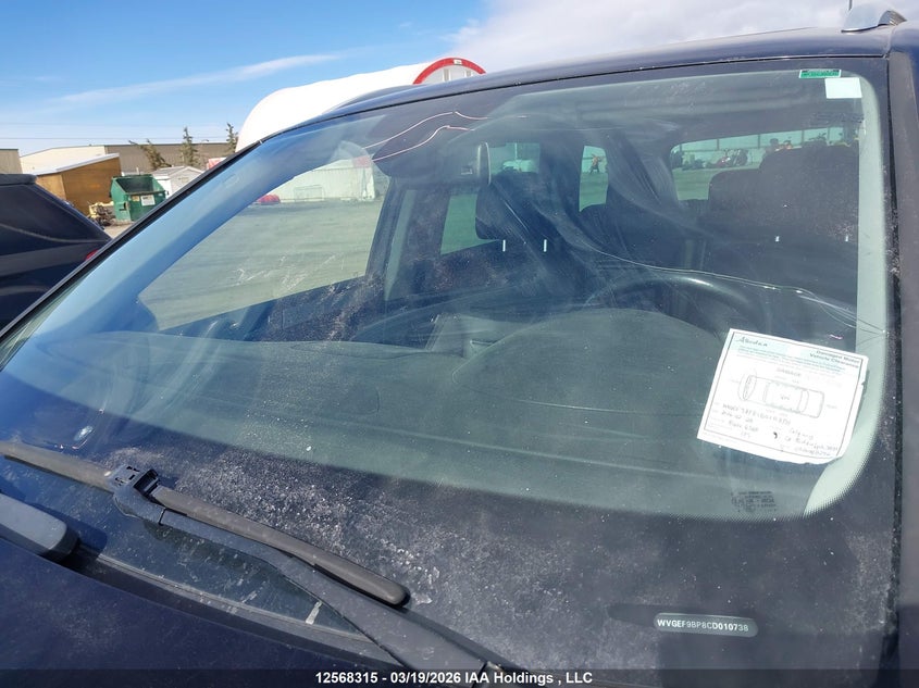 2012 Volkswagen Touareg 3.6L Comfortline/3.6L Execline/3.6L Highline VIN: WVGEF9BP8CD010738 Lot: 12568315