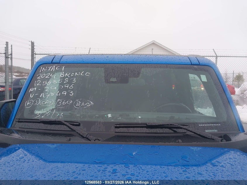 2024 Ford Bronco Big Bend VIN: 1FMDE7BH0RLA78493 Lot: 12568583