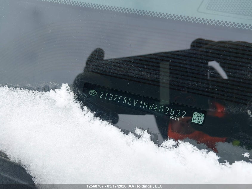 2017 Toyota Rav4 Le VIN: 2T3ZFREV1HW403832 Lot: 12568707