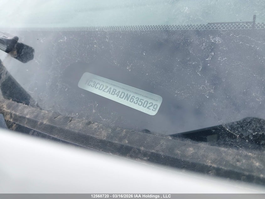 2013 Dodge Avenger Se VIN: 1C3CDZAB4DN635029 Lot: 12568720