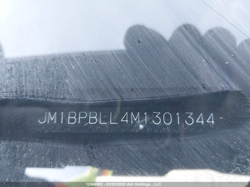 2021 Mazda 3 Preferred VIN: JM1BPBLL4M1301344 Lot: 12568992