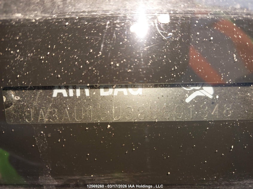 2008 Mitsubishi Lancer De VIN: JA3AU16U38U601348 Lot: 12569260