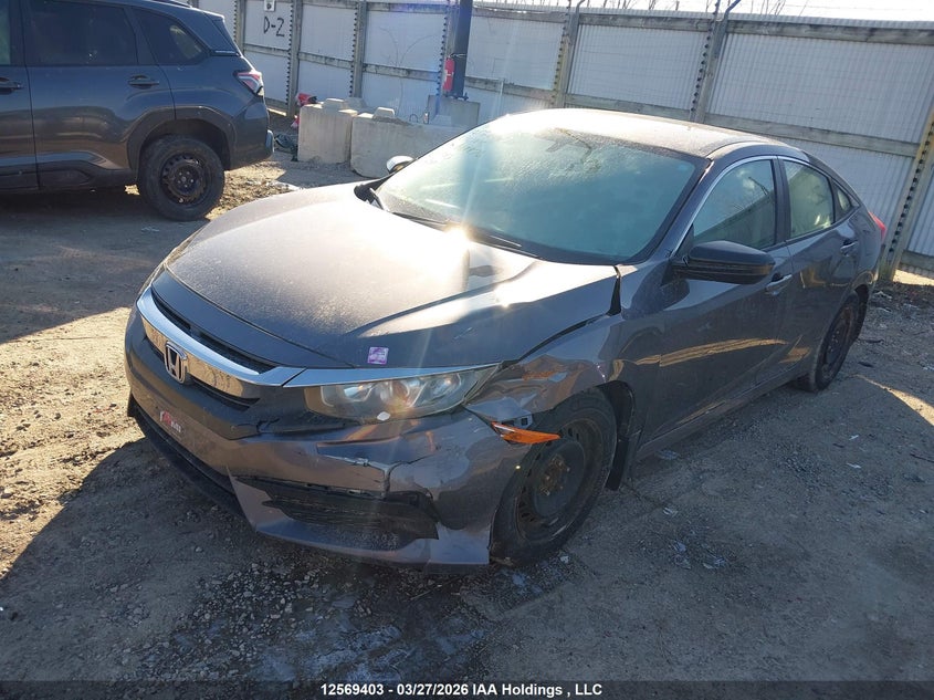 Vin: 2hgfc2e21gh007876, lot: 2963513, honda civic dx 20162