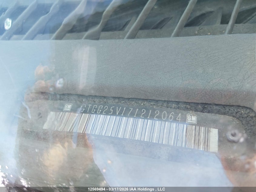 2007 GMC Savana Standard VIN: 1GTGG25V171212064 Lot: 12569494
