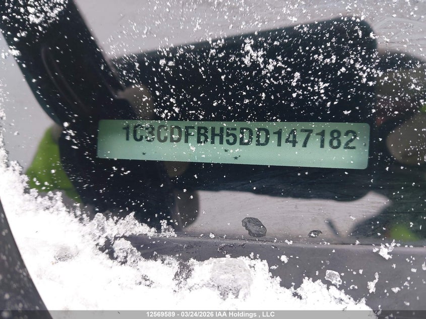 2013 Dodge Dart Sxt/Rallye VIN: 1C3CDFBH5DD147182 Lot: 12569589