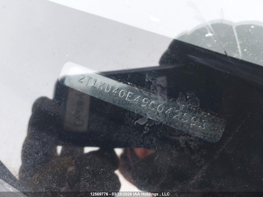 2009 Toyota Corolla Matrix VIN: 2T1KU40E49C042593 Lot: 12569776