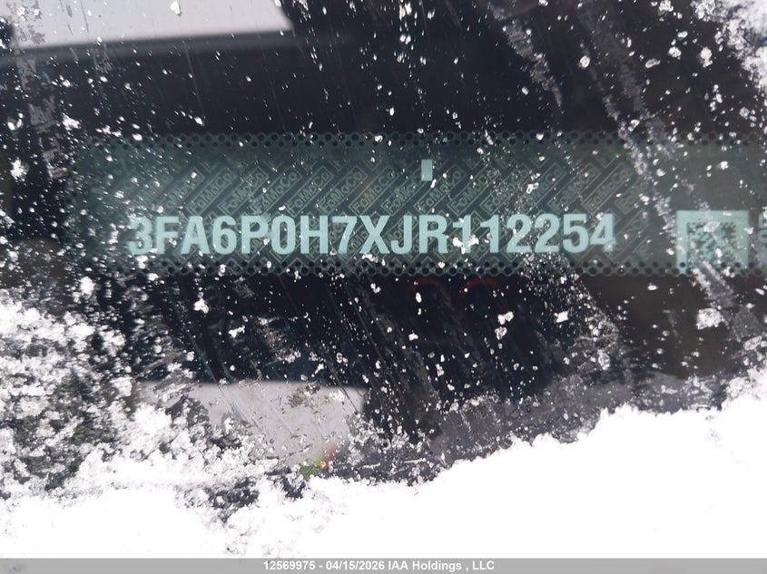 2018 Ford Fusion Se VIN: 3FA6P0H7XJR112254 Lot: 12569975