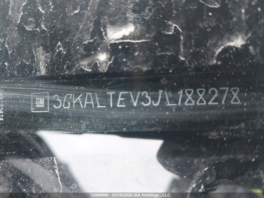 2018 GMC Terrain Sle VIN: 3GKALTEV3JL188278 Lot: 12569990