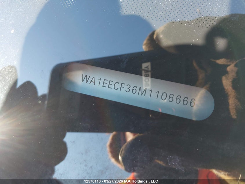 2021 Audi Q3 45 Progressiv VIN: WA1EECF36M1106666 Lot: 12570113