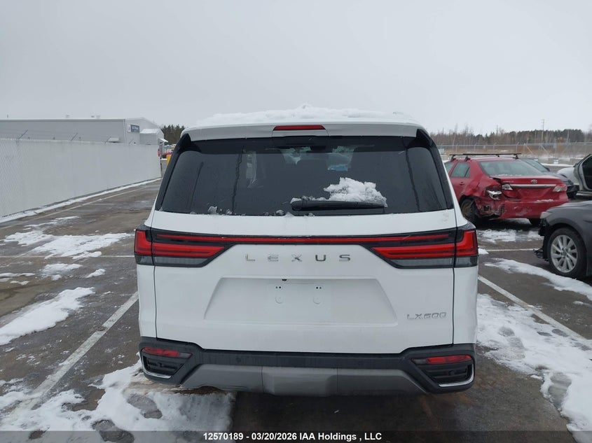 2026 Lexus Lx 600 3.4 white Lot 111012570189 Vin JTJGB7CX5T4091853
