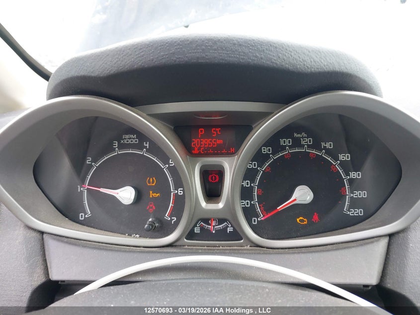 2013 Ford Fiesta Titanium VIN: 3FADP4FJ3DM115480 Lot: 12570693