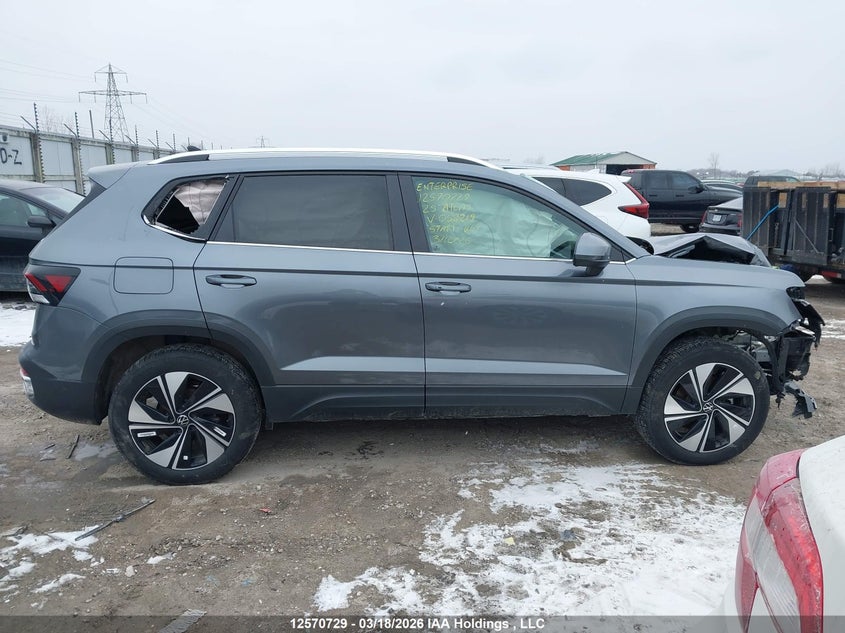 2025 Volkswagen Taos Se VIN: 3VVUC7B27SM058219 Lot: 12570729
