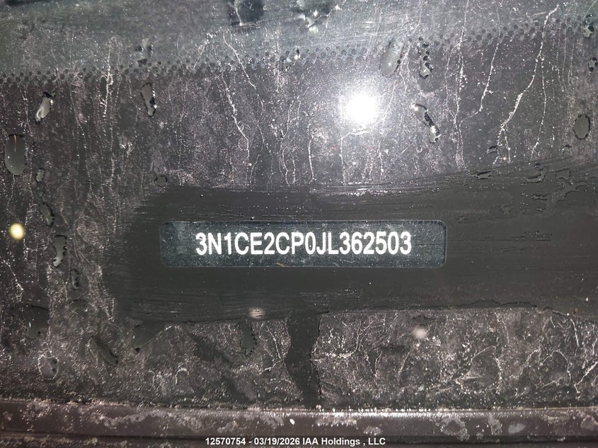 2018 Nissan Versa VIN: 3N1CE2CP0JL362503 Lot: 12570754